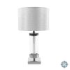 Jane Glass Cylinder Lamp Silver and Grey