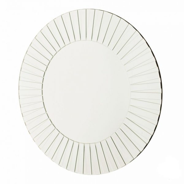 Alexandra Round Mirror With Mirrored Frame