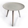 3 Wooden Leg Grey Round Table H:49cm W:41cm