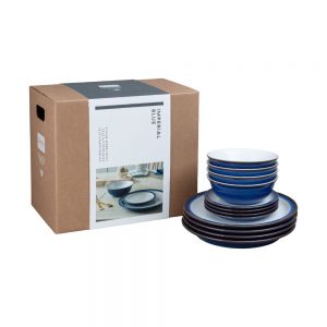 Denby Imperial Blue 12 Piece Tableware Set