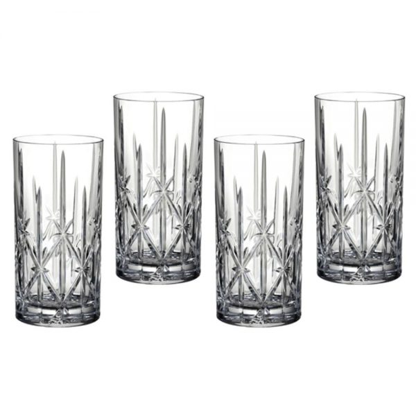 Marquis Sparkle Crystal Set of 4 Hi-ball Glasses