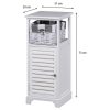 Boston 1 Door 1 Basket Storage Cabinet White