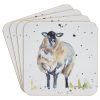Country Life Sheep Set of 4 Coasters