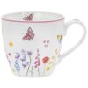 Butterfly Garden China Breakfast Mug