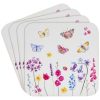 Butterfly Garden Set of 4 Coasters