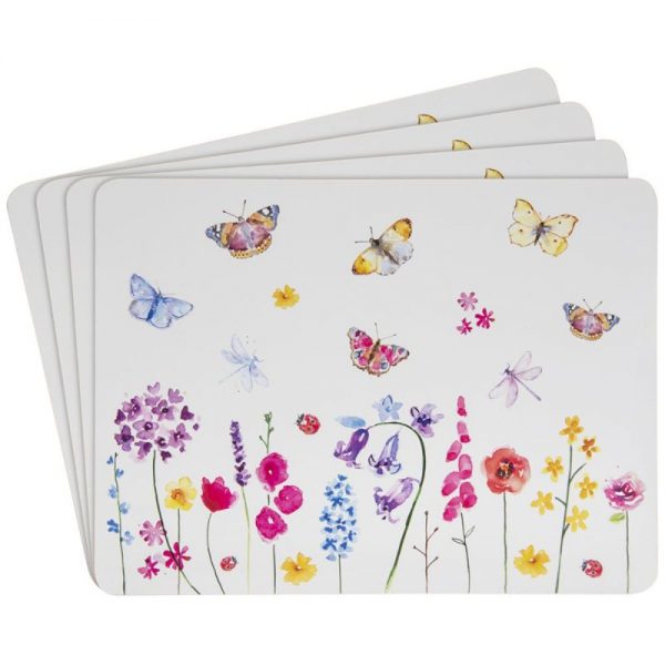 Butterfly Garden Set of 4 Placemats