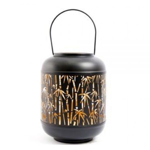 Natural Interiors Bamboo Cut Out Lantern