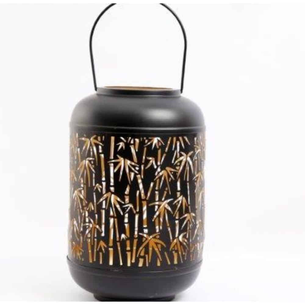Natural Interiors Bamboo Cut Out Lantern 19x13cm