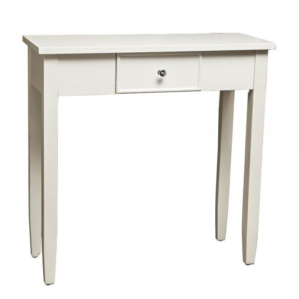 Porto 1 Drawer White Console Table