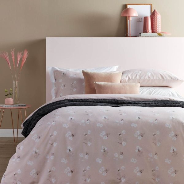 Bee Kind Duvet Set Blush