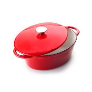 Ibili Cast Iron Oval Casserole Red 27cm