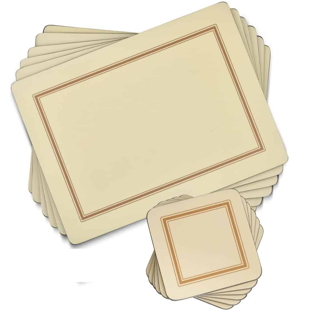 Pimpernel Classic Coasters Set of 6 - Cream