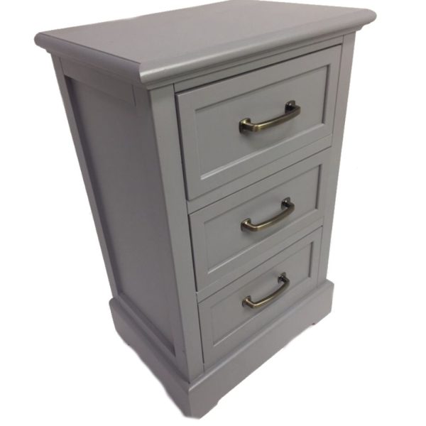 Rosa 3 Drawer Locker Grey