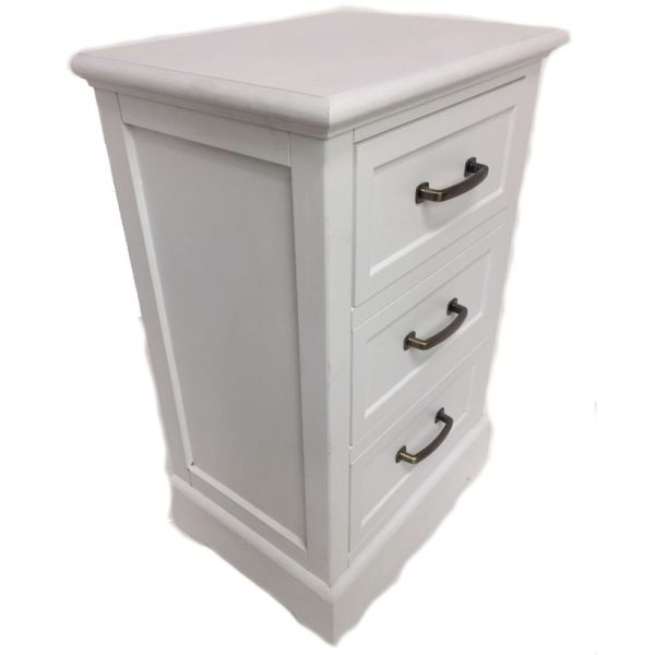 Miquel 3 Drawer Locker White