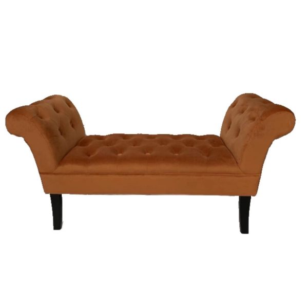 Giselle Orange Bench Seat