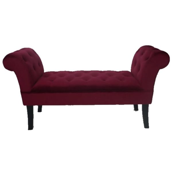 Giselle Burgundy Bench Seat