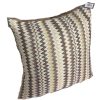 Brown and Beige Zig Zag Cushion Cover