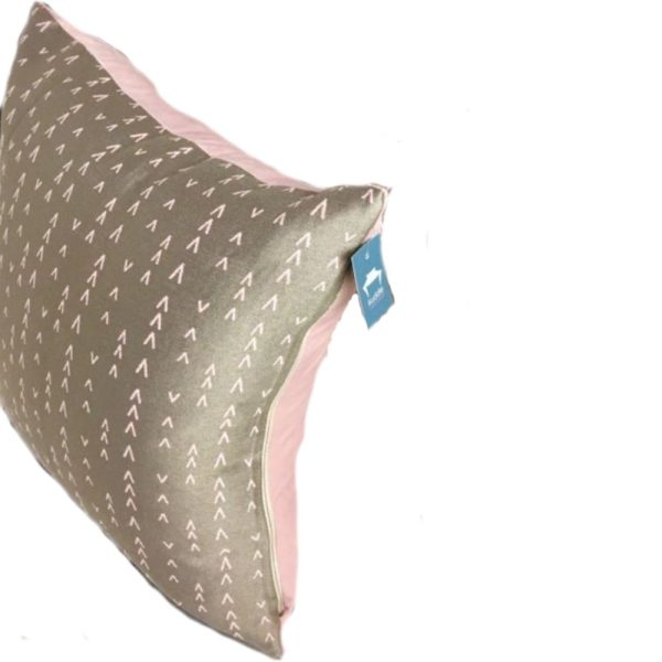 Beige and Pink Cushion Cover