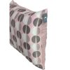 Pink and Grey Circles Cushion Cover