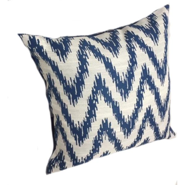 Navy Zig Zag Cushion Cover