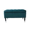 Peacock Storage Bench Velvet