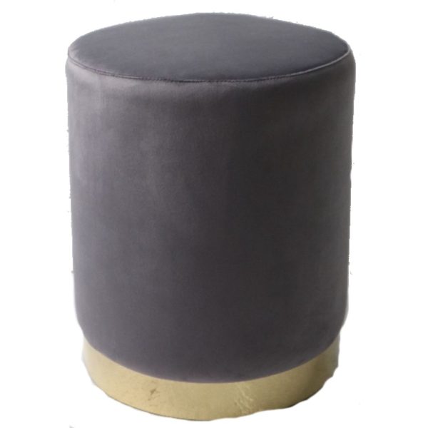 Emily Grey Round Stool