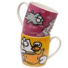 Simon Cat Set of 2 Porcelain Mugs