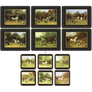 Tally Ho Placemat and Coaster Set