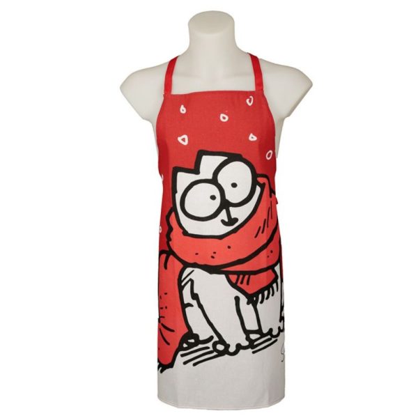 Poly Cotton Apron Christmas Simons Cat