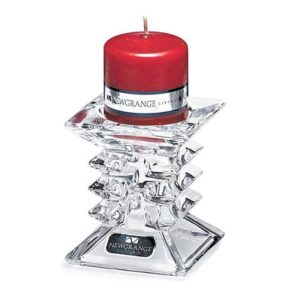 Ziggy Candleholder with Red Pillar Candle