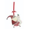Sparkle Santa with List Decoration