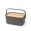 Brabantia Nic Bread Bin With Bamboo Lid