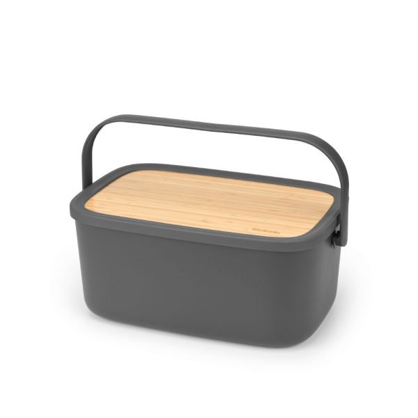 Brabantia Nic Bread Bin With Bamboo Lid