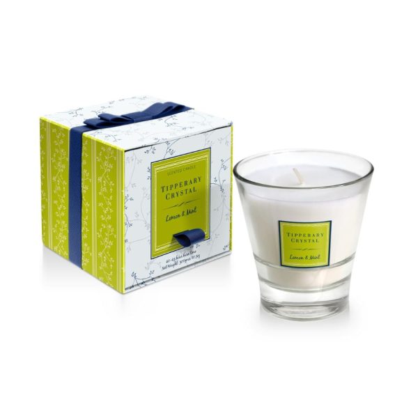 Tipperary Crystal Lemon and Mint Candle in Jar