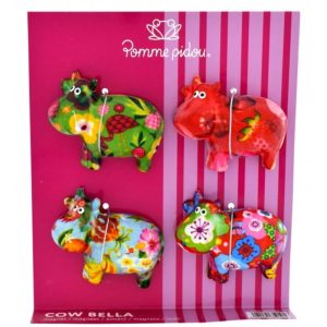 Bella The Cow Magnet Set of 4