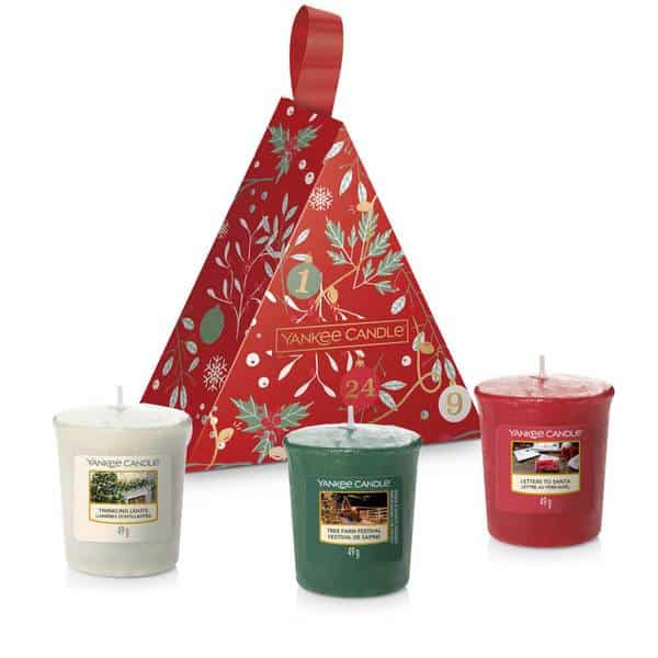 Yankee Countdown To Christmas 3 Votive Gift Set