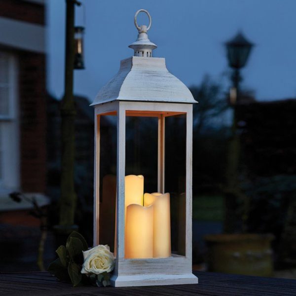 Giant Cream Colour Battery Lantern