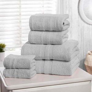 Camden Silver 6 Piece Towel Set