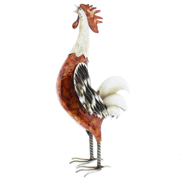 Hand Painted Metal Cockerel