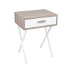 Stockholm Natural & White Wood Veneer 1 Drw Table