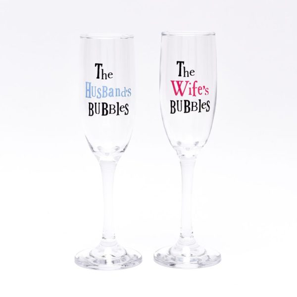 Brightside His & Her Champagne Flutes