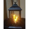 Black Lantern with LED Candles