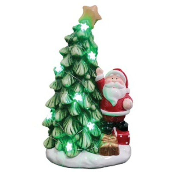 Santa and Christmas Tree Led