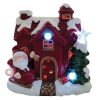 Red House with Santa LED