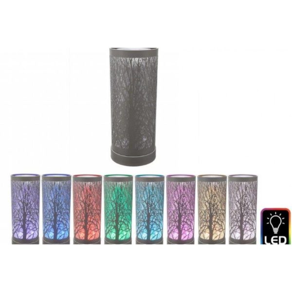 Woodland Led Oil Burner Silver