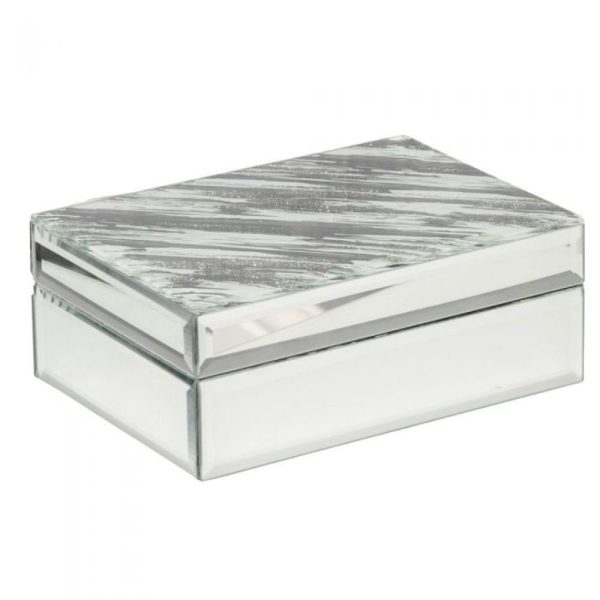 Mirror Glass Abstract Jewellery Box