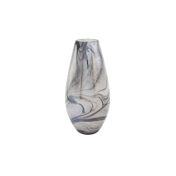 Vincenza Glass Vase Marble Colour 32cm