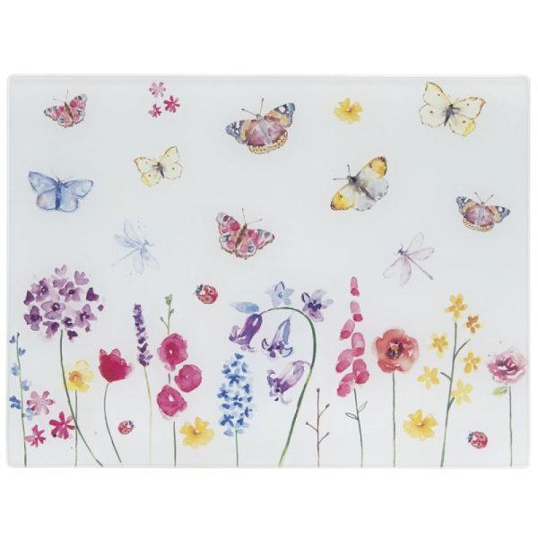 Butterfly Garden Cutting Board