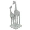 Silver Art Giraffe and Baby