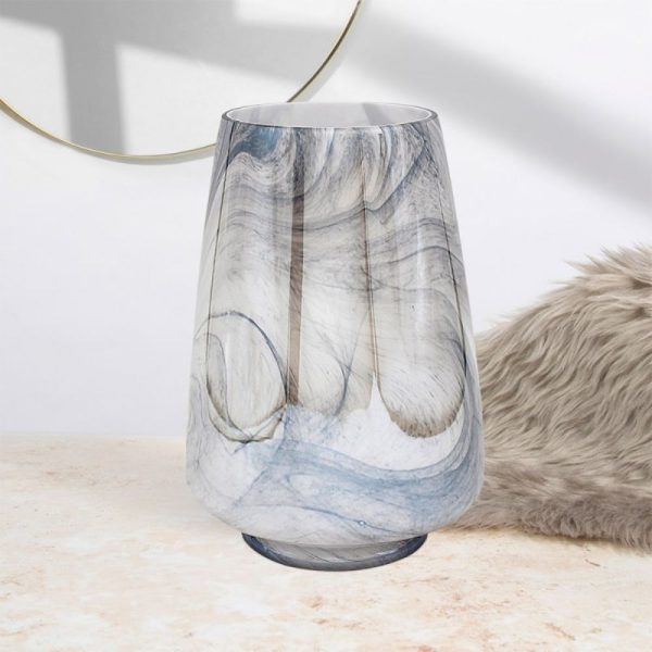 Candleholder Glass Vase Marble Effect